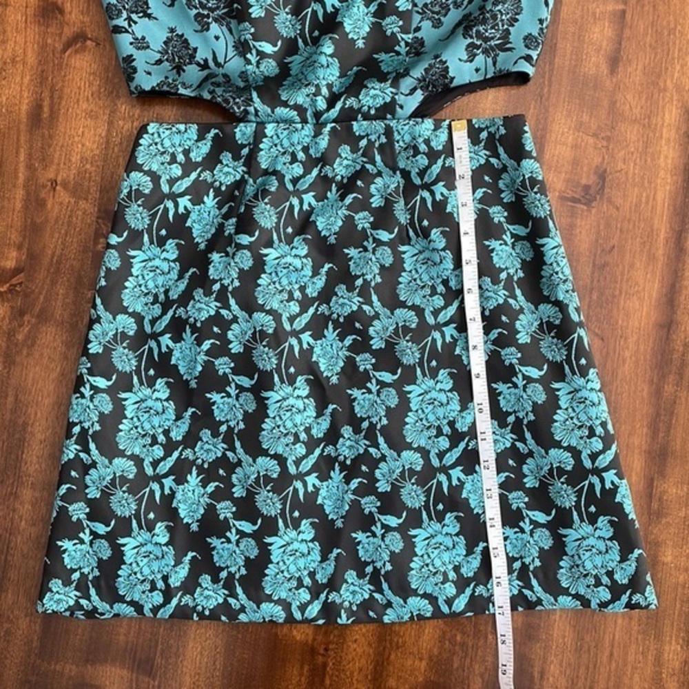Anthropologie x Hutch Floral Jacquard Cut Out Mini Dress NWT - Size 4 - Picture 15 of 16